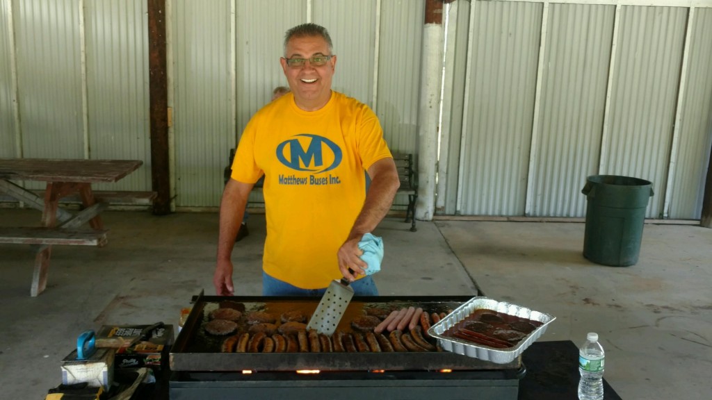 John Mistretta manning the grill